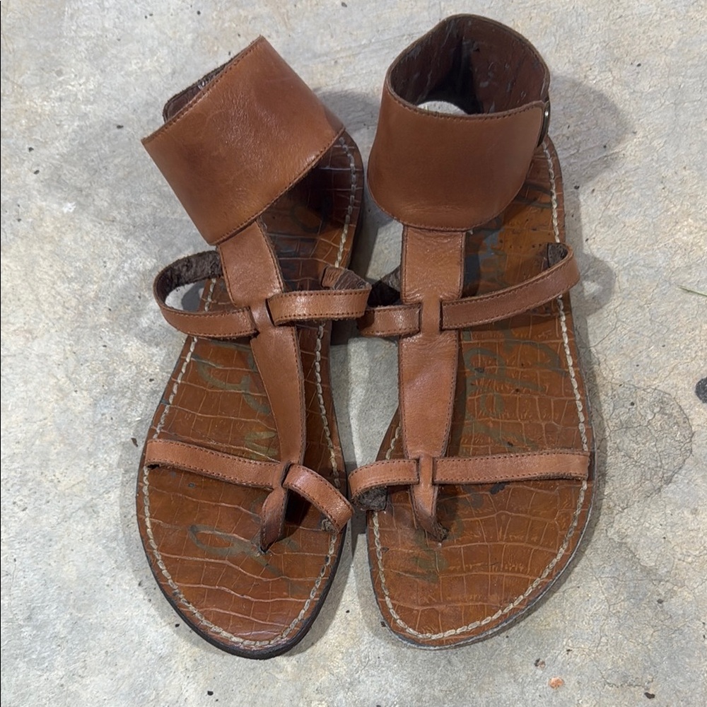 Sam Edelman Brown Gladiator Sandals - Picture 5 of 10